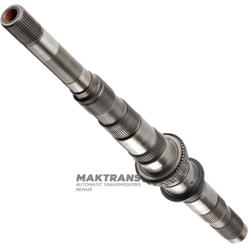 Wał wtórny VAG DSG DL501 0B5 — 0B5307215M (długość wału 587 mm), z tuleją po stronie czołowej (średnica wewnętrzna tulei 16 mm)