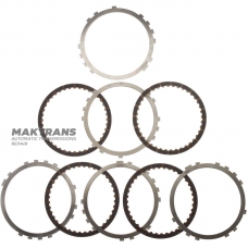 Komplet tarcz stalowych i ciernych B1 Hamulec TOYOTA / LEXUS A760E, A760F - 4 tarcze cierne (całkowita grubość kompletu 19,65 mm), 3567660100, 3568160010