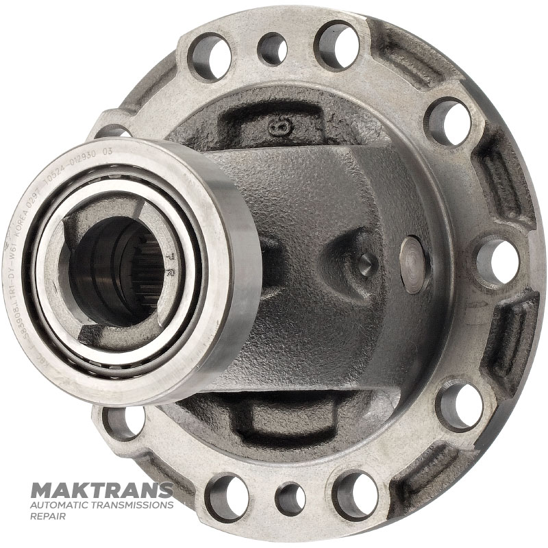 Mechanizm różnicowy 2WD MAZDA CW6A-EL, EW6A-EL — wysokość całkowita 140 mm, 26 rowków na półoś, Ø wewn. 28,05 mm, 10 otworów montażowych na koło zębate śrubowe