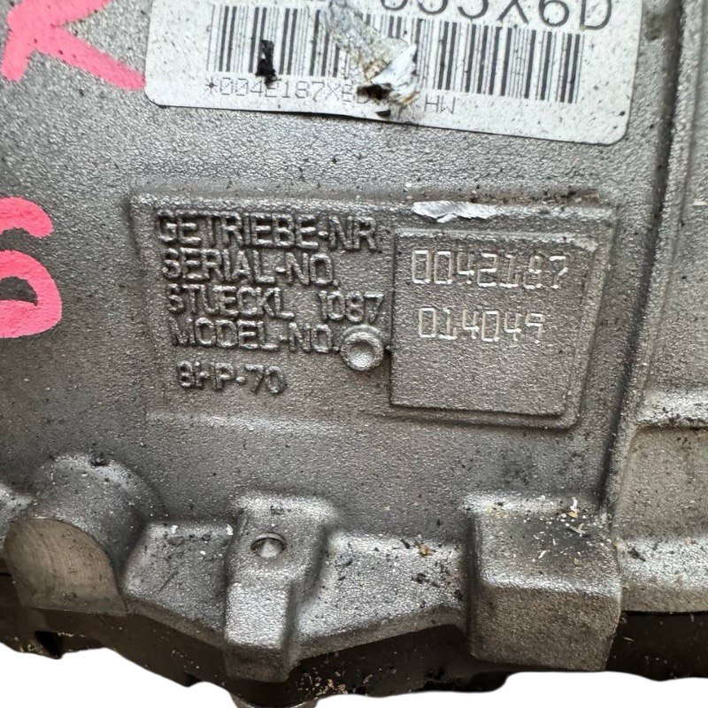 Zespół automatycznej skrzyni biegów (z przetwornikiem momentu obrotowego) 2WD (RWD) — 1087014049, 1087016055 X6P, 1087401356 (BMW 3 Touring (F31) 330 d 2012-2019), Kod silnika N57 D30 A