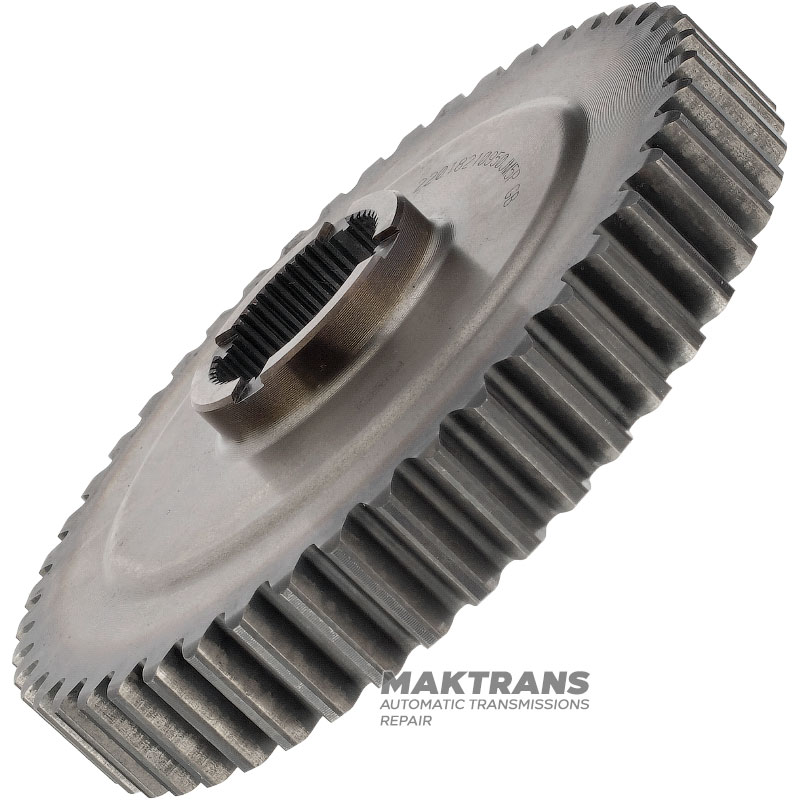 Zębatka napędu łańcuchowego FORD 8F35 — (47 zębów, średnica zewnętrzna 157,05 mm, szerokość 23,45 mm) — zdemontowana z nowych skrzyń biegów