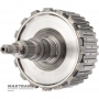Kosz sprzęgła i wałek wyjściowy K27 (napęd na 2 koła) Mercedes-Benz 725.0 – wysokość całkowita 198 mm, 30 wypustów (średnica zewnętrzna 31,65 mm), 4 tarcze cierne (całkowita grubość zestawu 20,05 mm)