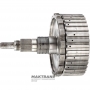 Kosz sprzęgła i wałek wyjściowy K27 (napęd na 2 koła) Mercedes-Benz 725.0 – wysokość całkowita 198 mm, 30 wypustów (średnica zewnętrzna 31,65 mm), 4 tarcze cierne (całkowita grubość zestawu 20,05 mm)