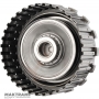Kosz sprzęgła i wałek wyjściowy K27 (napęd na 2 koła) Mercedes-Benz 725.0 – wysokość całkowita 198 mm, 30 wypustów (średnica zewnętrzna 31,65 mm), 4 tarcze cierne (całkowita grubość zestawu 20,05 mm)