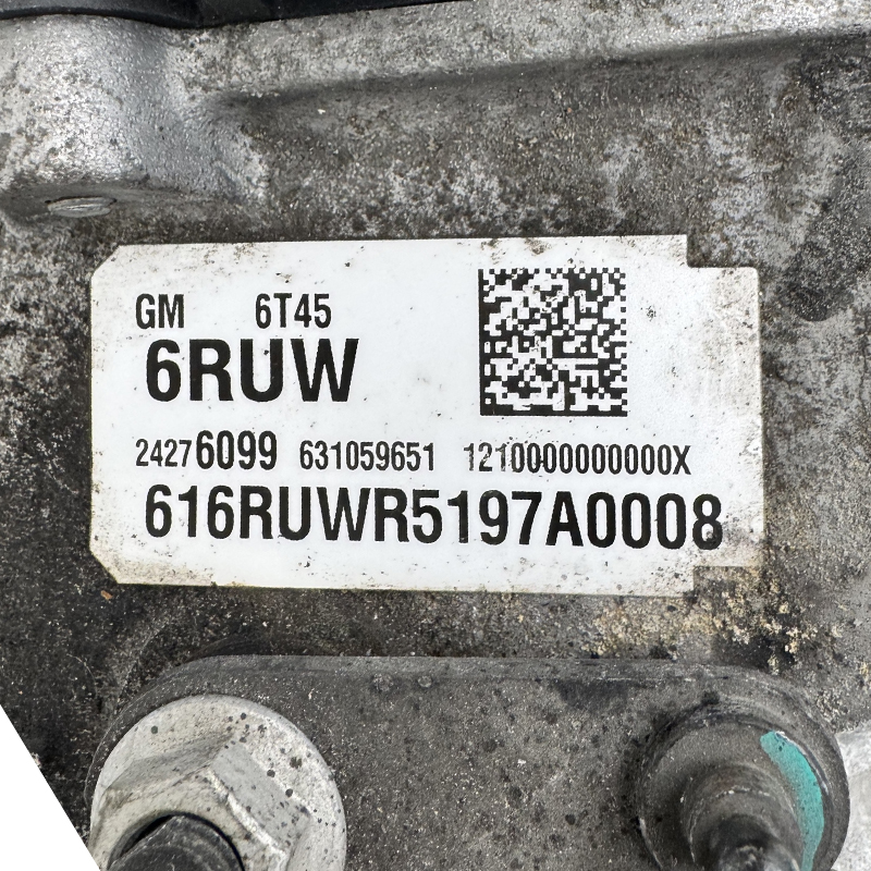 Zespół automatycznej skrzyni biegów (z przetwornikiem momentu obrotowego) GM 6T45 2WD — oznaczenie 6RUW, 24276099