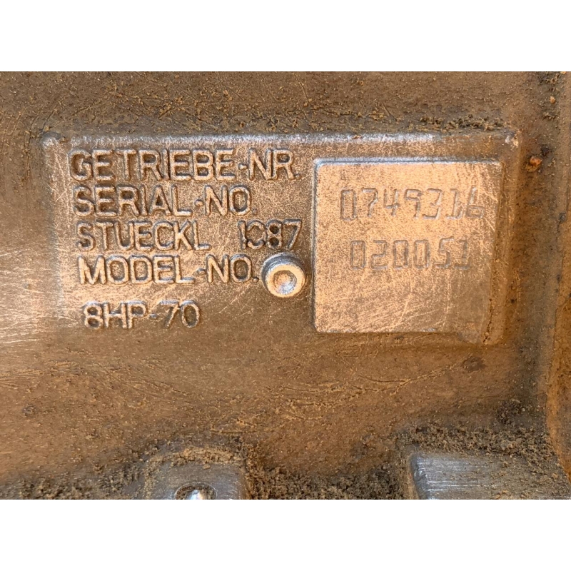 Zespół automatycznej skrzyni biegów (bez konwertera momentu obrotowego, bez skrzyni rozdzielczej) ZF 8HP70, 4WD — P68283165AA, P04800755AF, 1087020051, 1087401746 (DODGE RAM DS - RAM 1500 PICKUP, silnik wysokoprężny turbo V6 o pojemności 3,0 l (EXF))