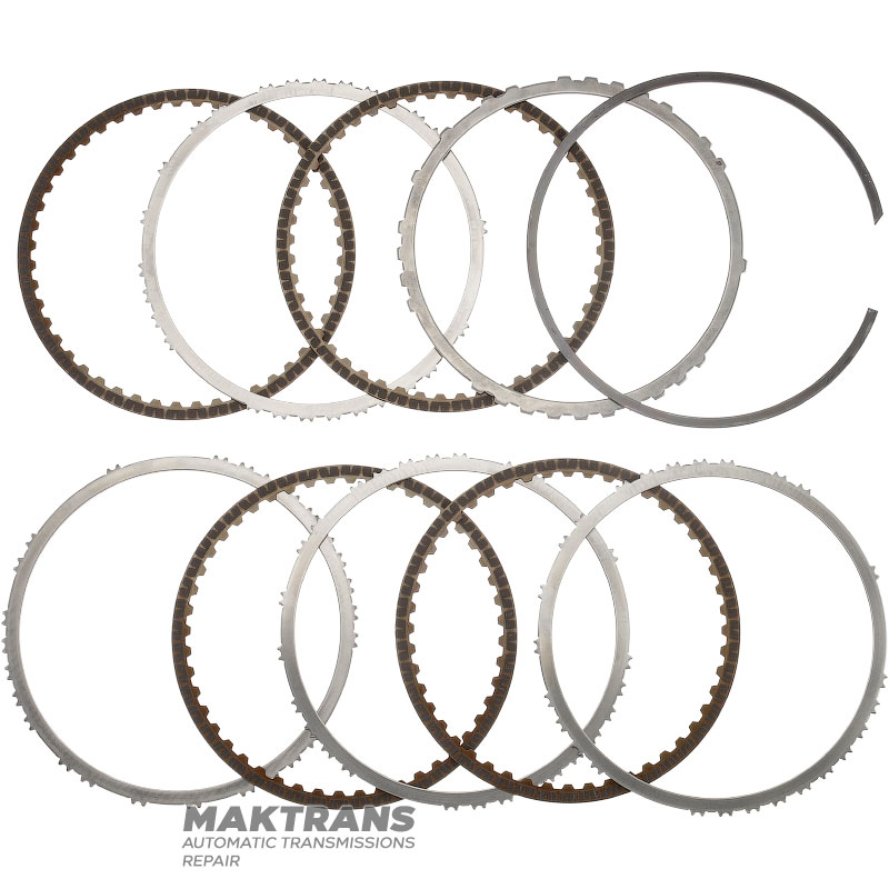 Zacisk centralny, bęben hamulcowy B1 AISIN WARNER AWF8G30 - zdemontowany z nowych skrzyń biegów - koło zębate śrubowe 53 zęby, bęben hamulcowy B1 (4 tarcze cierne)