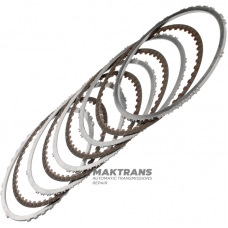 Zestaw tarcz ciernych i stalowych B1 Brake AISIN WARNER AWF8G30, TOYOTA / LEXUS UB80E, UB80F, VAG AQ300 (09S) - 4 tarcze cierne (łączna grubość zestawu 19 mm)