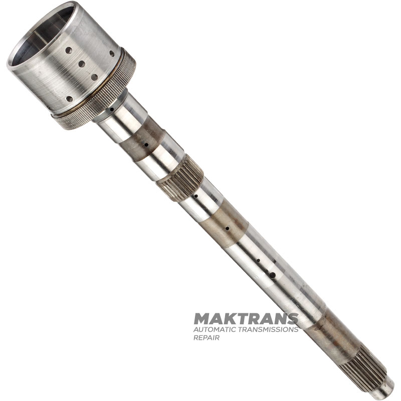 Wał wejściowy FORD 6F50, 6F55 / GM 6T70, 6T70 - długość całkowita 308 mm, 27 rowków, 9 otworów na obwodzie