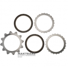 Komplet tarcz ciernych i stalowych 3-5-R Sprzęgło MAZDA CW6A-EL, EW6A-EL - 2 tarcze cierne (łączna grubość kompletu 10,80 mm)