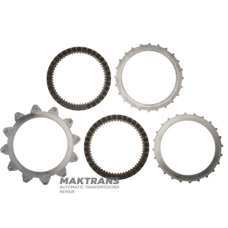 Komplet tarcz ciernych i stalowych 3-5-R Sprzęgło MAZDA CW6A-EL, EW6A-EL - 2 tarcze cierne (łączna grubość kompletu 10,80 mm)