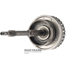 Wał wejściowy, sprzęgło K2 Braban (pusty, bez tarcz) MERCEDES-BENZ 722.9 — całkowita długość wału 417 mm, 86 zębów na kole pierścieniowym, od tłoka do ogranicznika 28 mm