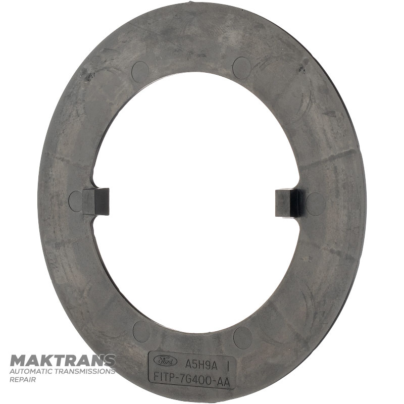 Podkładka przesuwna (plastikowa) FORD E4OD, 4R100 — F1TP-7G400-AA (Ø zewnętrzna 117 mm, Ø wewnętrzna 76,20 mm, grubość 1,57 mm, wysokość 5,85 mm)
