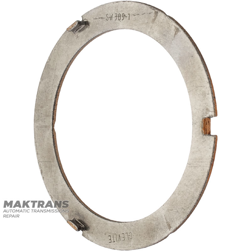 Podkładka ślizgowa (bimetaliczna) FORD E4OD, 4R100 — wysokość 4,50 mm, grubość 1,60 mm, średnica zewnętrzna 72,65 mm, średnica wewnętrzna 55,90 mm