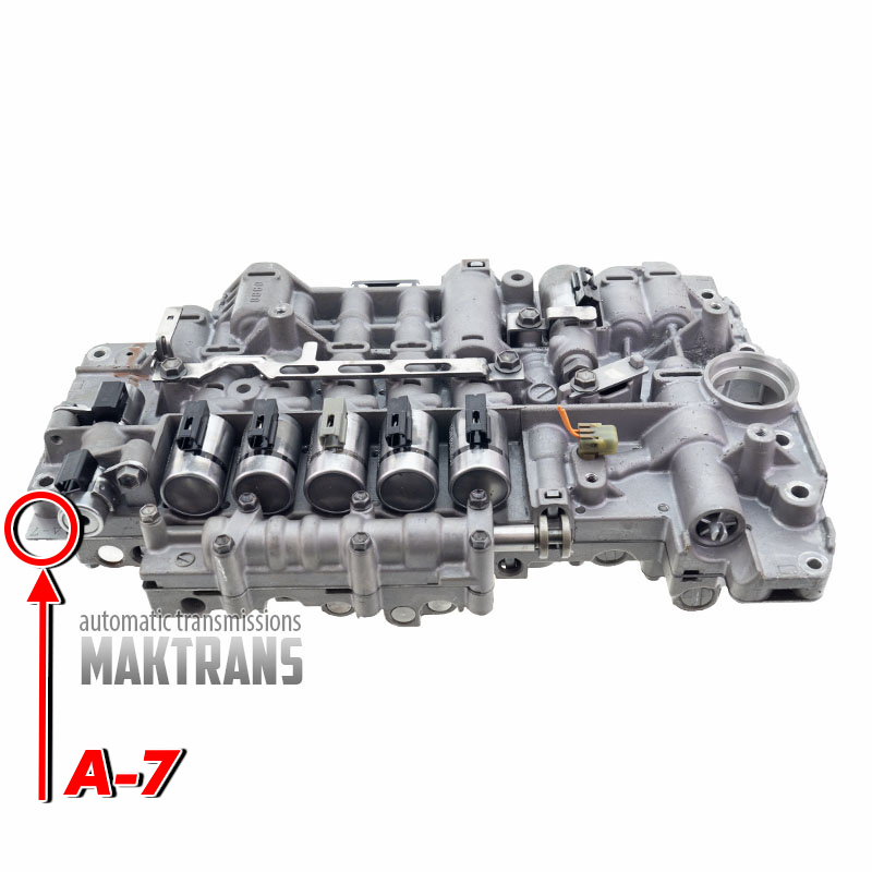 Korpus zaworów kompletny z elektrozaworami (regeneracja) Aisin Warner TR-60SN VAG 09D — płyta separująca A-7