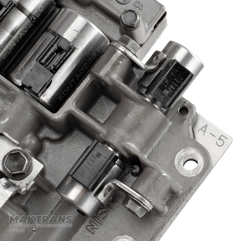 Korpus zaworów kompletny z elektrozaworami (regeneracja) Aisin Warner TR-60SN VAG 09D — płyta separująca A-5