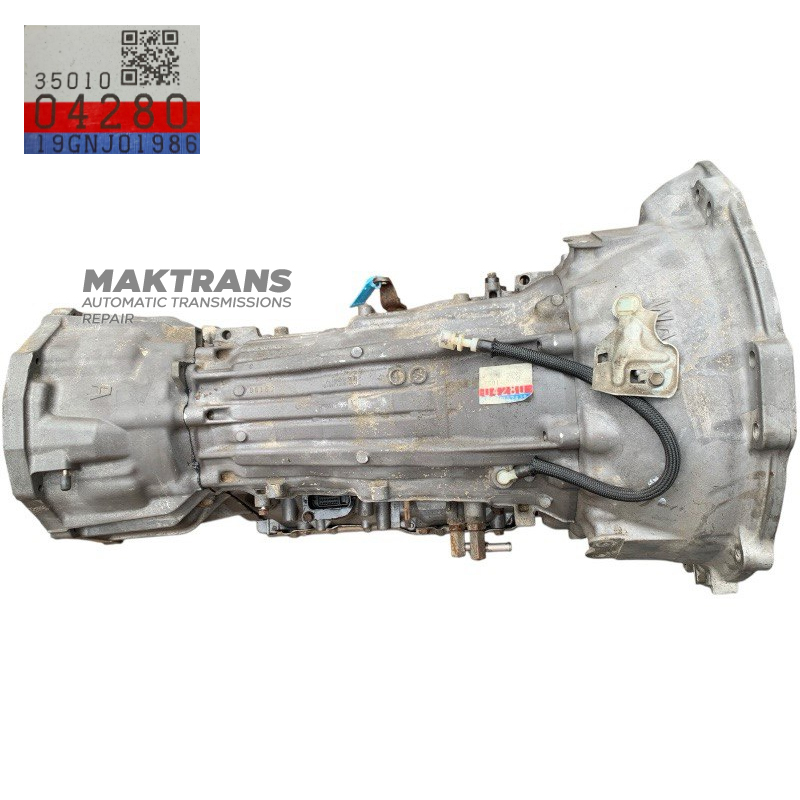 Automatyczna skrzynia biegów (kompletna, bez przetwornika hydraulicznego) TOYOTA AC60F 4WD — oznaczenie 35010-04280, 3500004120 (TOYOTA TACOMA 3.5L, GRN310L-PRTSHA)
