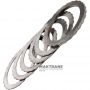 Komplet felg stalowych DIRECT Clutch FORD E4OD, 4R100 - grubość całkowita kompletu 18,90 mm