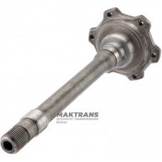 Kołnierz z wałem ZF 5HP19FLA - długość całkowita 364 mm, 37 rowków (Ø zewn. 30 mm), 01V409355