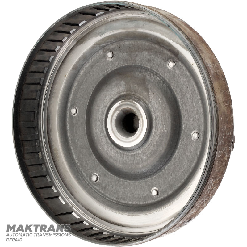 Osłona przednia konwertera momentu obrotowego FORD 5R110, 5R110W — 6 kołków montażowych, średnica zewnętrzna 320 mm, średnica zewnętrzna pilota 34,95 mm