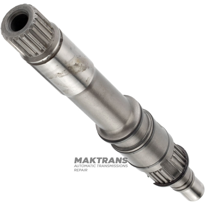 Wałek wejściowy sprzęgła JATCO CVT JF010E - długość wałka 204 mm, 20 rowków (Ø zewn. 21,45 mm), na 5 pierścieni dzielonych