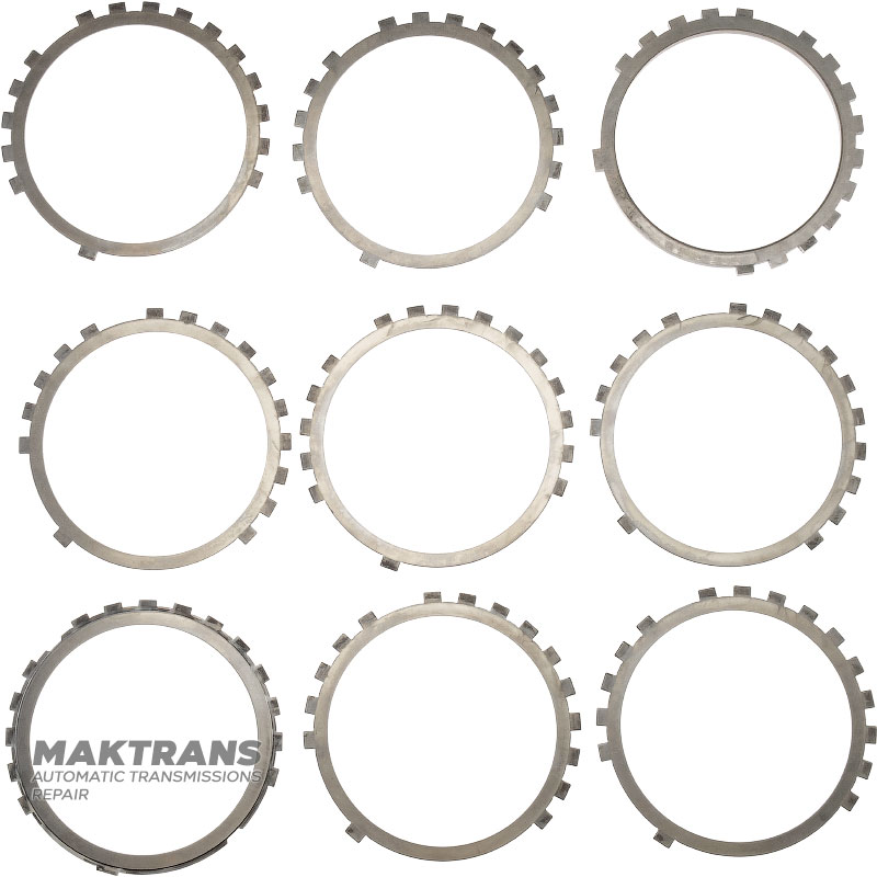 Komplet felg stalowych B4 / Low-Reverse Brake TOYOTA A750 E/F 3568404010 356940C010 3568904010 - 7 felg stalowych (grubość 1,80 mm), tarcza podporowa (grubość 9 mm)