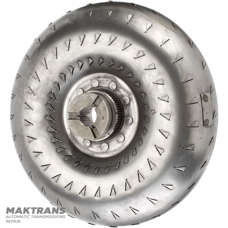 Koło turbiny konwertera momentu obrotowego FORD 5R110, 5R110W — wysokość 69 mm, średnica zewnętrzna 307,75 mm, 28 wielowypustów (wewnętrznych), 68 wielowypustów (zewnętrznych, średnica zewnętrzna 68,50 mm)
