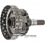 Wał wyjściowy, bęben sprzęgła D, koło planetarne #4 ZF 8HP70, 1102242079 - wysokość całkowita 233 mm, 4 satelity (37 zębów), 23 wielowypusty (Ø zewn. 30,80 mm, długość wielowypustu 50 mm), wyjmowane koło postojowe