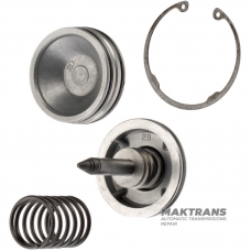 Tłok hamulcowy 2nd Coast Brake Band Piston Aisin Warner 30-40LE, 30-80LE, 30-43LE / Toyota A340E, A340H, A340F, A341E, A350E, A343F — (długość tłoczyska 79,80 mm, średnica zewnętrzna tłoka 53,40 mm, 3 wycięcia)