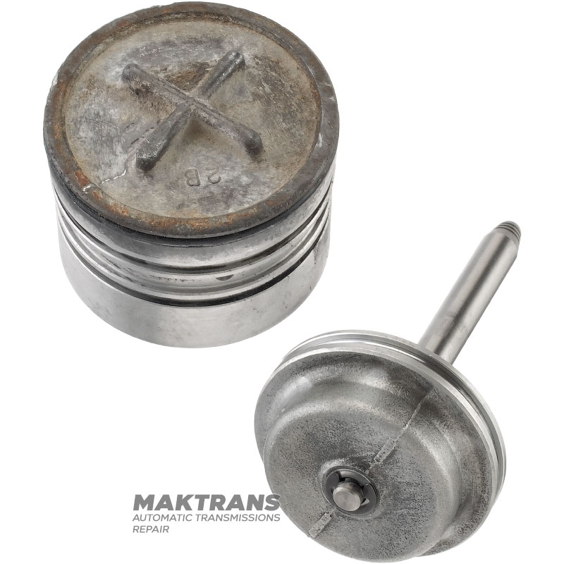 Tłok hamulca taśmowego AISIN WARNER TF80-SC, TF81-SC — (długość tłoczyska 103,45 mm, 3 wycięcia, średnica zewnętrzna tłoka 52,80 mm)