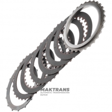 Zestaw tarcz ciernych i stalowych sprzęgła K3 Mercedes-Benz 722.6, 722.9 - 6 jednostronnych tarcz ciernych, całkowita grubość zestawu 12,80 mm (16 mm)