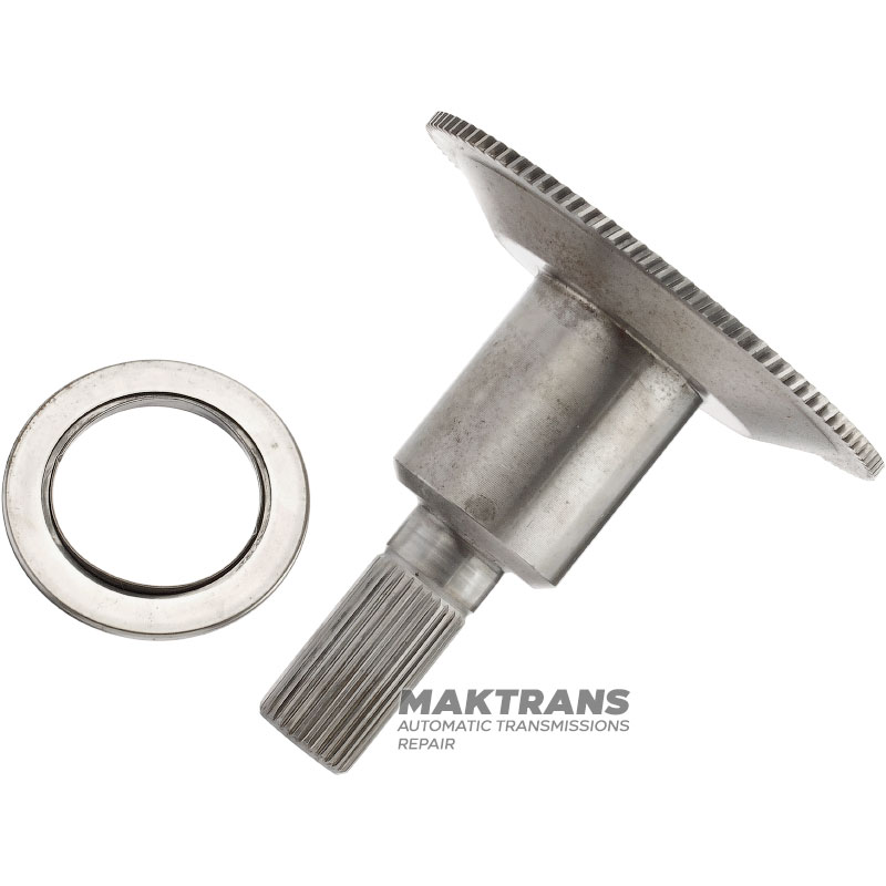 Wał pośredni z kołnierzem koła pierścieniowego OVERDRIVE FORD E4OD, 4R100 E4OD - wysokość całkowita 128 mm, 30 rowków (Ø zewn. 25,20 mm)