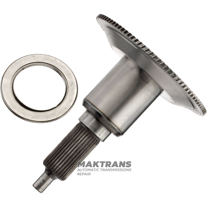 Wał pośredni z kołnierzem koła pierścieniowego OVERDRIVE FORD E4OD, 4R100 E4OD - wysokość całkowita 147 mm, 30 rowków (Ø zewn. 25,50 mm)