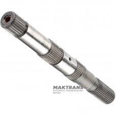 Wał wyjściowy FORD E4OD, 4R100 - z tuleją na przednim końcu, długość wału 362 mm, 31 wielowypustów (Ø zewnętrzna 34,45 mm, długość wielowypustu 74 mm)