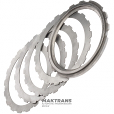 Komplet felg stalowych Intermediate Clutch / Ford AOD, AODE, AODE-W, 4R70W, 4R75E, 4R75W - używanych, polerowanych, z odrestaurowaną powłoką Shagreen, XL3Z-7B442-AA, F7LZ-7B442-AA