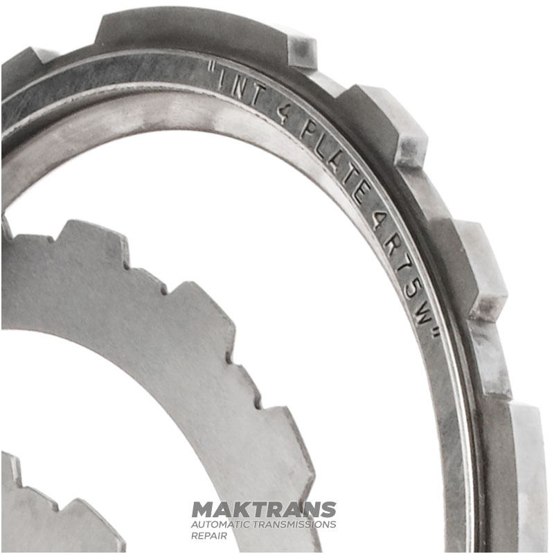 Komplet felg stalowych Intermediate Clutch / Ford AOD, AODE, AODE-W, 4R70W, 4R75E, 4R75W - używanych, polerowanych, z odrestaurowaną powłoką Shagreen, XL3Z-7B442-AA, F7LZ-7B442-AA