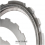 Komplet felg stalowych Intermediate Clutch / Ford AOD, AODE, AODE-W, 4R70W, 4R75E, 4R75W - używanych, polerowanych, z odrestaurowaną powłoką Shagreen, XL3Z-7B442-AA, F7LZ-7B442-AA