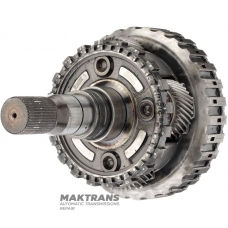 Przekładnia planetarna tylna nr 4 kompletna z wałkiem wyjściowym ZF 8HP75 4WD - wysokość całkowita 228 mm, 43 wypusty (Ø zewnętrzna 34,65 mm), 4 satelity (35 zębów na satelitach)