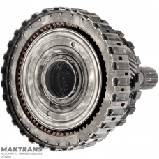 Przekładnia planetarna tylna nr 4 kompletna z wałkiem wyjściowym ZF 8HP75 4WD - wysokość całkowita 228 mm, 43 wypusty (Ø zewnętrzna 34,65 mm), 4 satelity (35 zębów na satelitach)