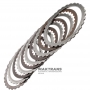 Komplet tarcz stalowych i ciernych FORD Low / Reverse Brake 6R60, 6R75, 6R80 - 4 tarcze cierne (łączna grubość kompletu 20,45 mm)
