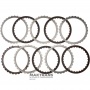 Komplet tarcz stalowych i ciernych FORD Low / Reverse Brake 6R60, 6R75, 6R80 - 4 tarcze cierne (łączna grubość kompletu 20,45 mm)