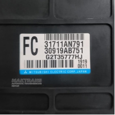 Elektroniczna jednostka sterująca skrzynią biegów SUBARU TR690 — 31711AN791, 30919AB751, G2T35777HJ (SUBARU LEGACY 2009-2012, 2500CC EMPI SOHC NA), oznaczenie FA