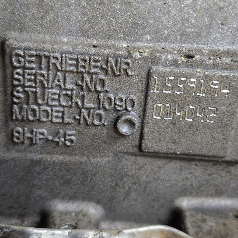 Zespół automatycznej skrzyni biegów (z przetwornikiem momentu obrotowego) ZF 8HP45 (2WD) - oznaczenie WVJ, 1090016093, 1090014042