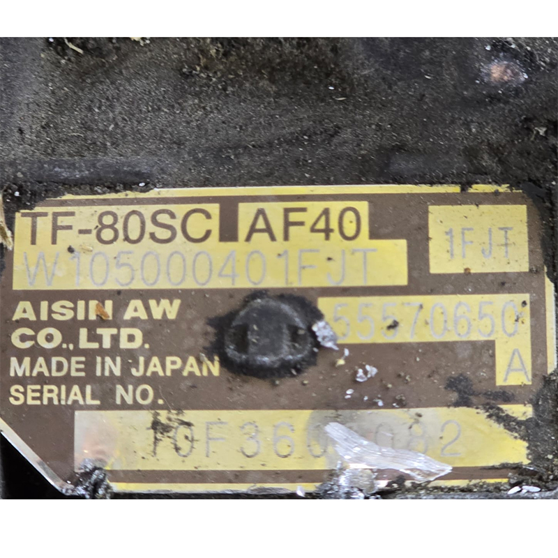 Zestaw automatycznej skrzyni biegów AISIN WARNER TF-80SC (4WD) - 55570650 (Opel Insignia A 2.0 Turbo), 1FJT, 55570650A, 401FJT