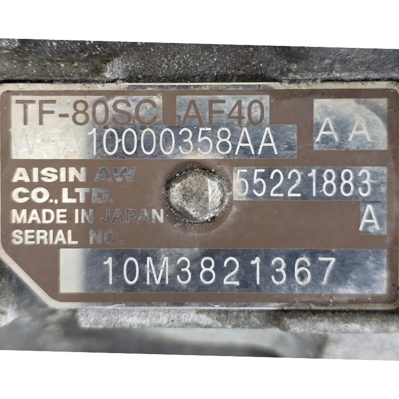 Zespół automatycznej skrzyni biegów (z przetwornikiem momentu obrotowego) AISIN WARNER TF-80SC, AF40, 4WD - 55221883