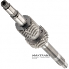 Wał z kołami słonecznymi P2 / P3 NISSAN RE6R01A / AISIN WARNER A466ND - całkowita długość wału, koło słoneczne P2 38 zębów (Ø zewn. 61,35 mm), koło słoneczne P3 31 zębów (Ø zewn. 49,80 mm)