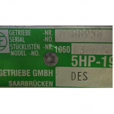 Obudowa skrzyni biegów ZF 5HP19FL (zmontowana z mechanizmem różnicowym) - kod skrzyni biegów DES, 1060030014