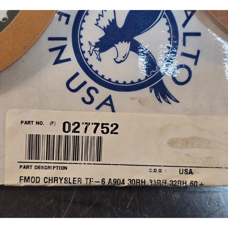 Zestaw tarcz ciernych do CHRYSLERA A904, 30RH, 31RH, 32RH — ALTO USA