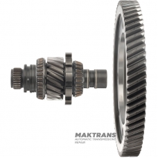 Mechanizm różnicowy JATCO JF015E jest wałem pośrednim o 17 zębach (Ř zewn. 60,55 mm), 66 zębach (Ř zewn. 206,85 mm)