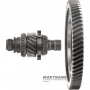 Mechanizm różnicowy JATCO JF015E jest wałem pośrednim o 17 zębach (Ř zewn. 60,55 mm), 66 zębach (Ř zewn. 206,85 mm)